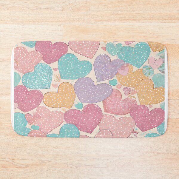 Item preview, Cute Pastel Hearts Pattern designed and sold by Itsheartshop.