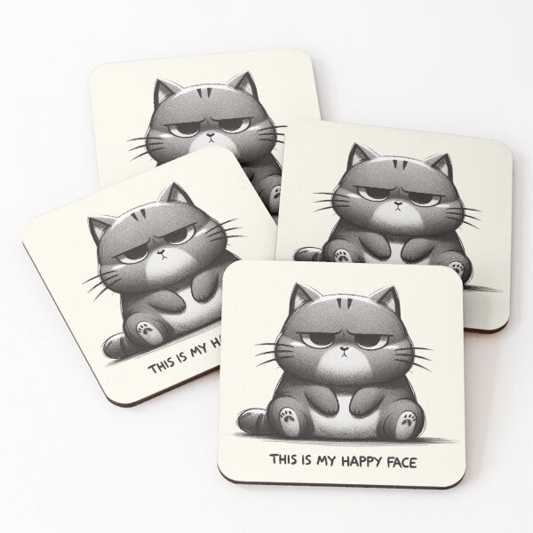 Item preview, Feline's Cranky Smile designed and sold by RuyaFab.