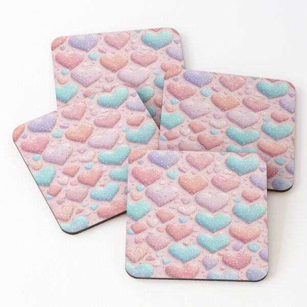 Item preview, Valentines Day Pastel Heart Pattern designed and sold by Itsheartshop.
