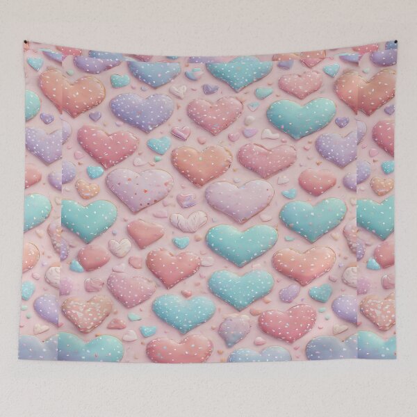 Item preview, Valentines Day Pastel Heart Pattern designed and sold by Itsheartshop.
