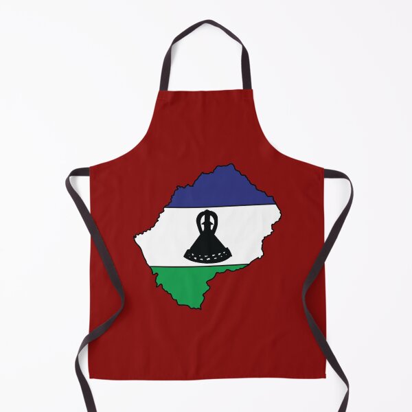 Item preview, Lesotho country shape flag designed and sold by Rachael Taylor.