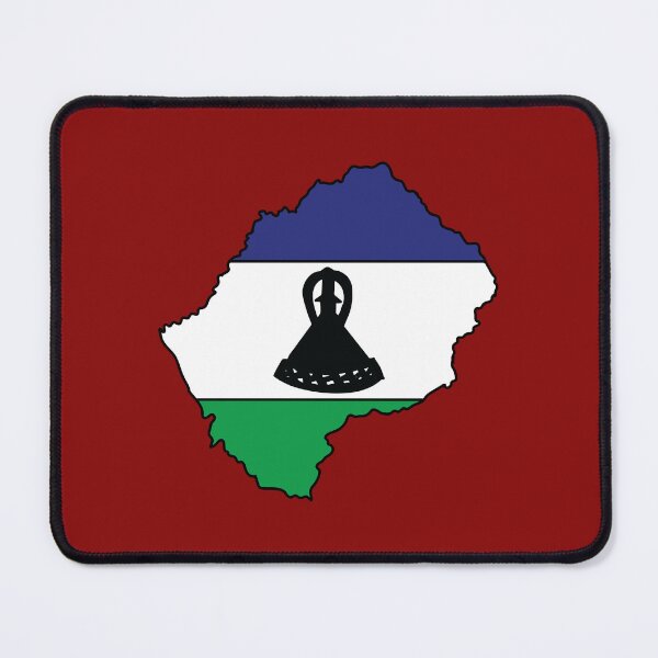 Item preview, Lesotho country shape flag designed and sold by Rachael Taylor.