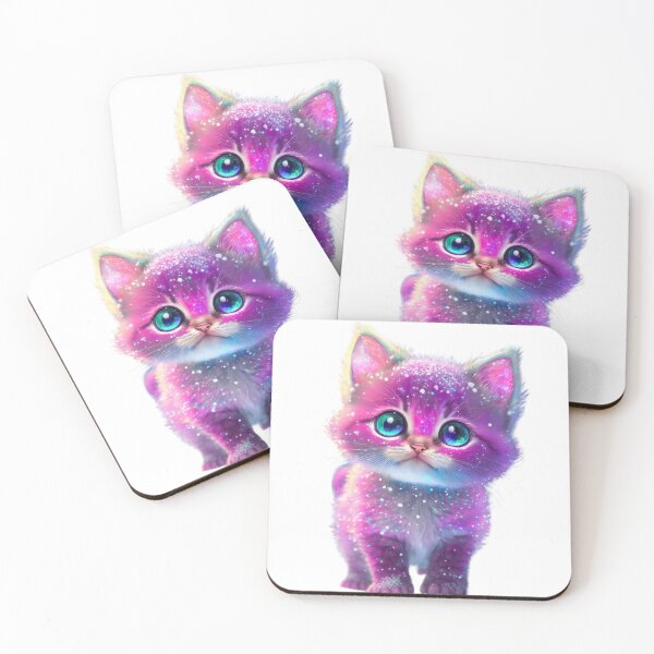 Item preview, Super Cute Purple Baby Cat Sticker svg, png, Transparent Background designed and sold by VitaArtStudio.
