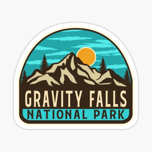 Gravity Falls National Park-Vintage Sticker