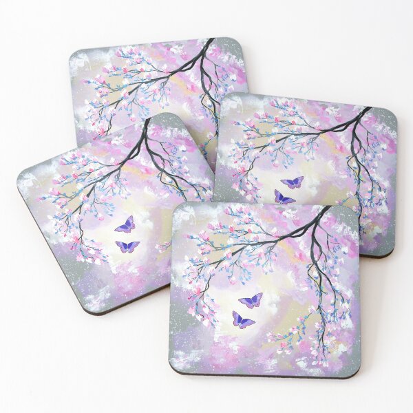 Item preview, Grey and pink butterfly design designed and sold by cathyartist.