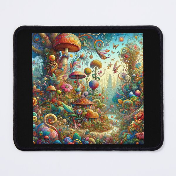 Item preview, Enchanted Garden Wonders A Fantasy Garden Illustration designed and sold by BestArtByArvind.