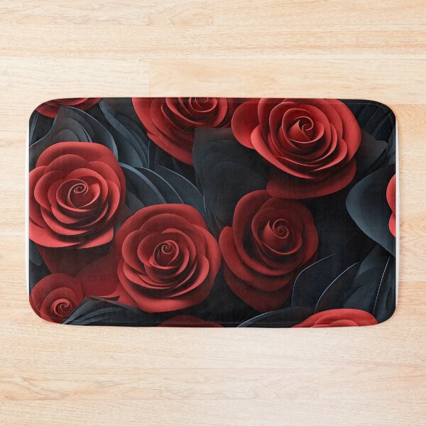 Item preview, Floral red roses seamless pattern designed and sold by ooHalloo.