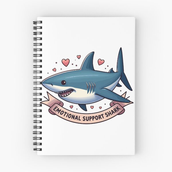 Item preview, Funny Cute Emotional Support Shark designed and sold by TomFrontierArt.