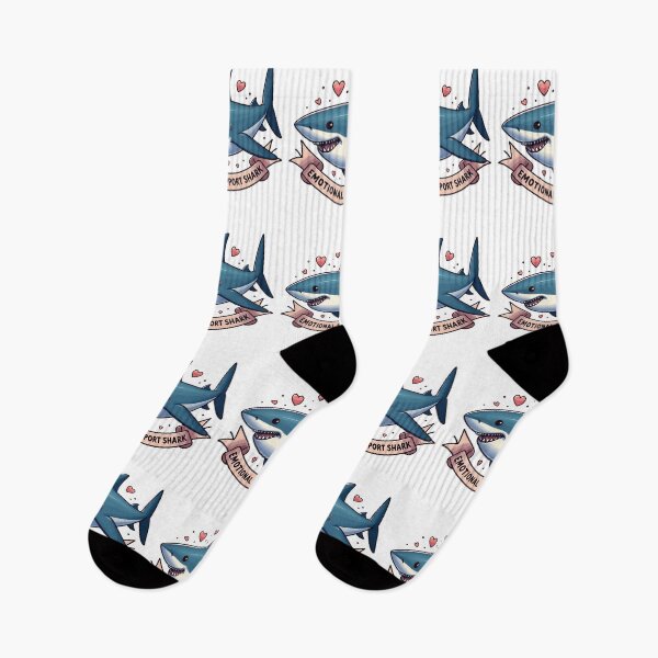 Item preview, Funny Cute Emotional Support Shark designed and sold by TomFrontierArt.
