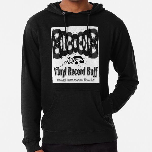 Vinyl Records Buff Lightweight Hoodie