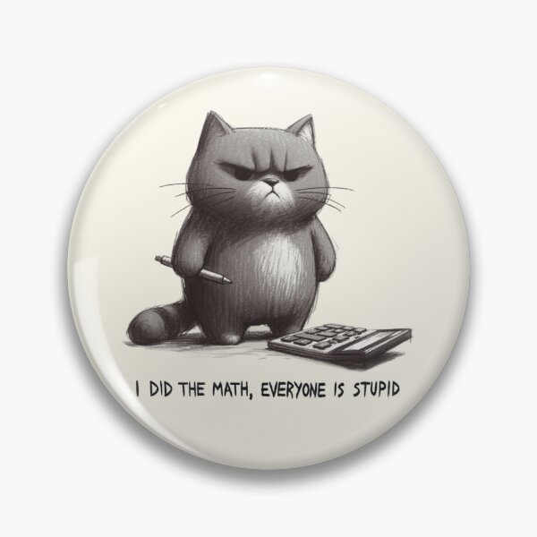 Item preview, Calculating Cat's Verdict designed and sold by RuyaFab.
