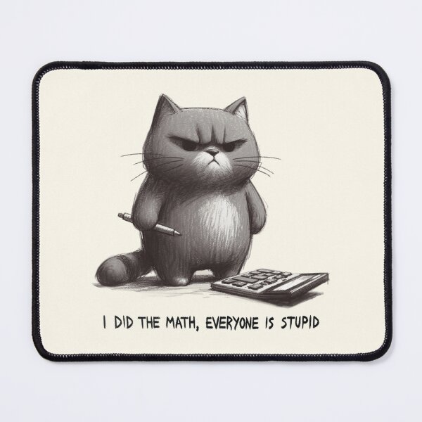 Item preview, Calculating Cat's Verdict designed and sold by RuyaFab.