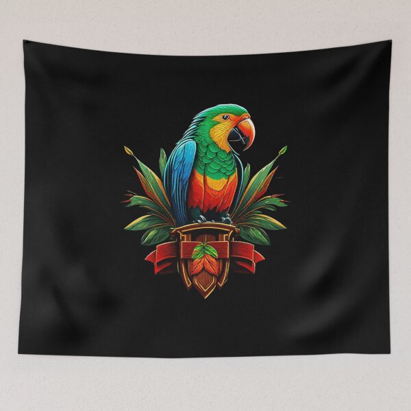 Item preview,  Quaker Parrot cute colorful bird for childern  designed and sold by BlueGoldArt.