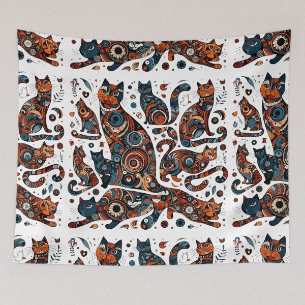 Item preview, Abstract Cat Art designed and sold by Tomasz C.