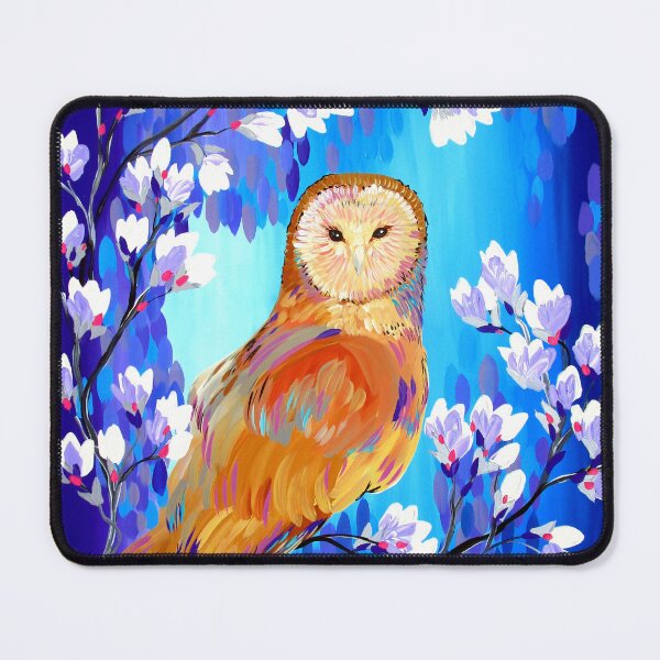 Item preview, Owl with Purple and Blue designed and sold by cathyjacobs.