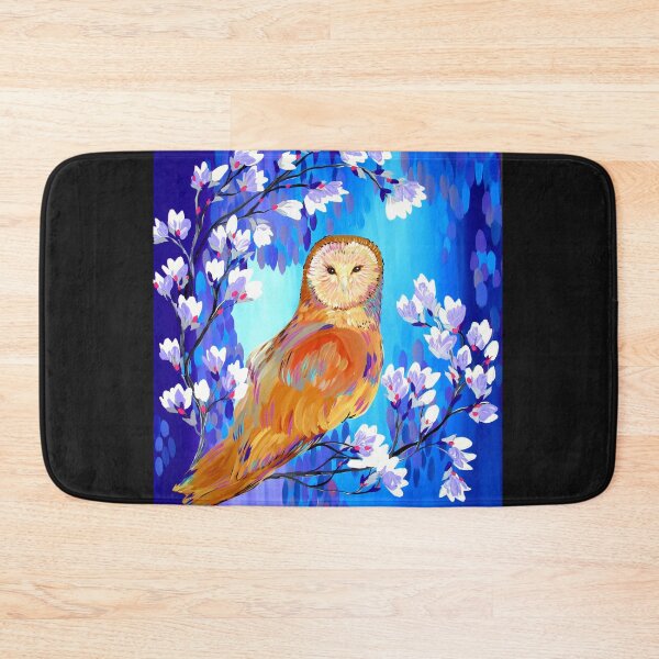 Item preview, Owl with Purple and Blue designed and sold by cathyjacobs.