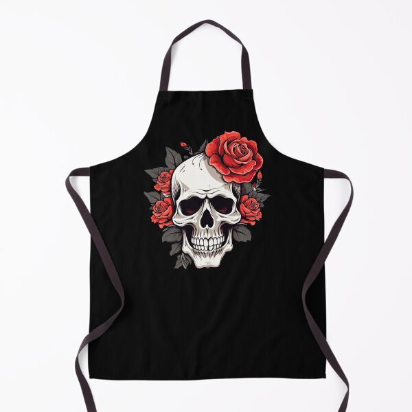 Artikelvorschau, Gothic Skull Roses Grafik Modekunst entworfen und verkauft von ML-Media.