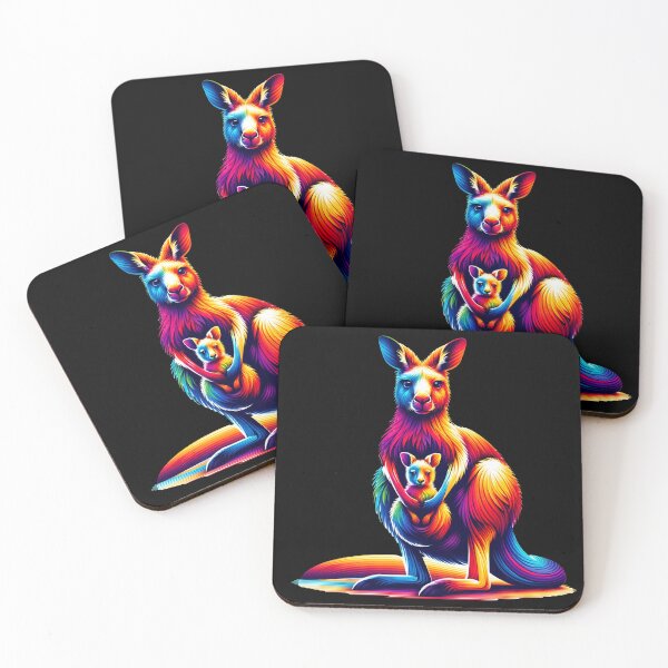 Item preview, Kangaroo with Baby designed and sold by LoviDesign.