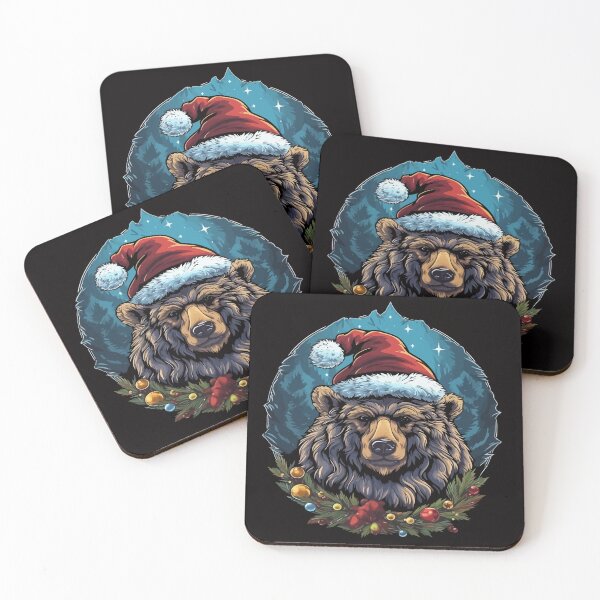Item preview, Christmas Grizzly Bear designed and sold by creativellashop.