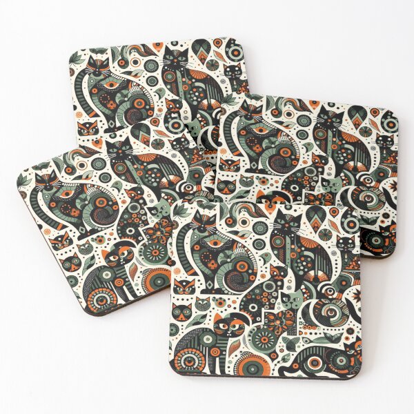 Item preview, Vintage Cats Abstraction designed and sold by Tomasz C.