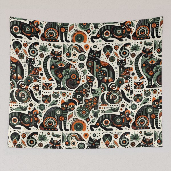 Item preview, Vintage Cats Abstraction designed and sold by Tomasz C.