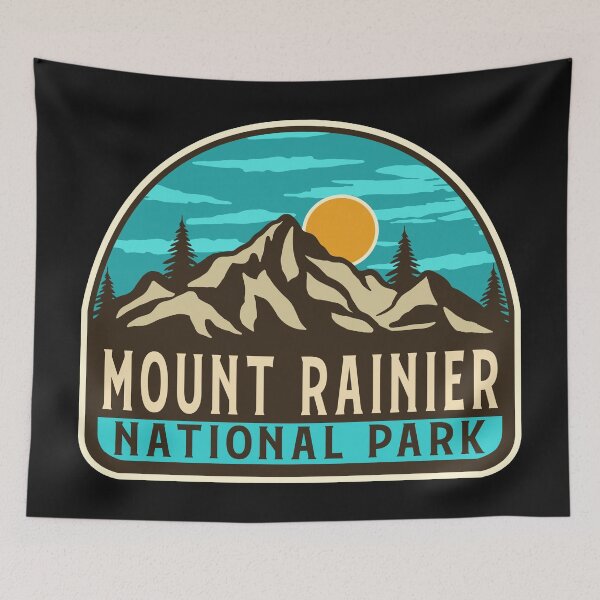 Item preview, Mount Rainier National Park-Vintage designed and sold by Nature-spirit.