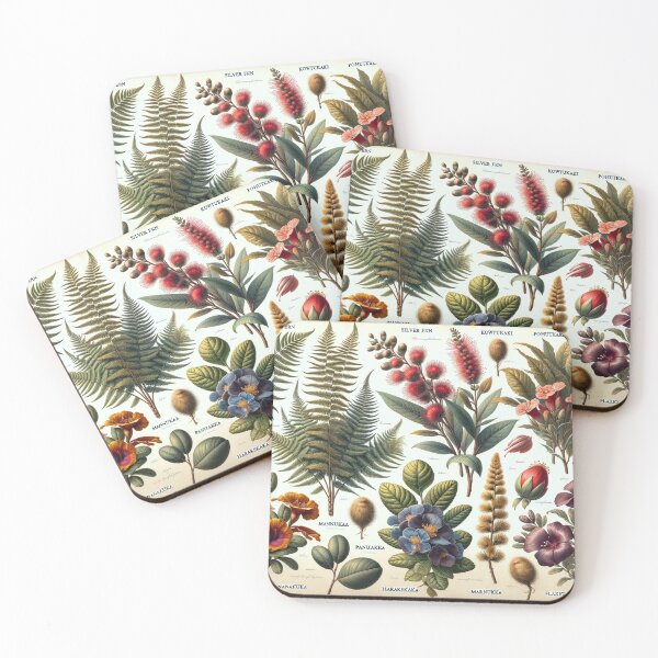 Item preview, Native New Zealand botanical Artwork designed and sold by ArtfulMiller.