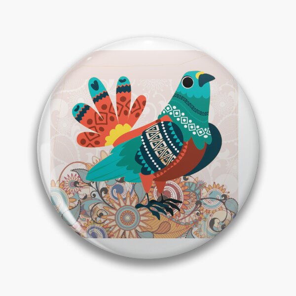 Item preview, Arte tradicional indio - Paloma urbana designed and sold by creativeideaz.