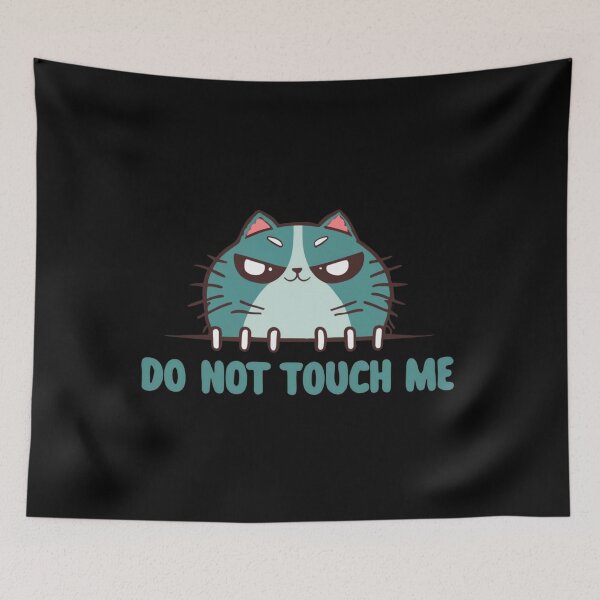 Item preview, Crazy spoiled lazy cat doesn't want to be touched designed and sold by BlueGoldArt.
