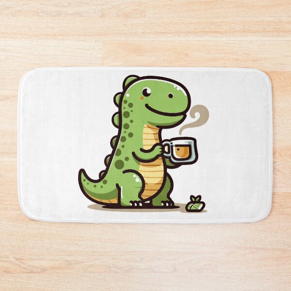 Item preview, Tea Time with the T-Rex designed and sold by Pattern-Parade.
