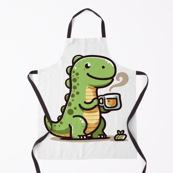 Item preview, Tea Time with the T-Rex designed and sold by Pattern-Parade.