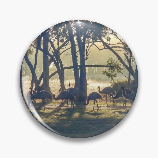 Item preview, Emu Mob at Sunrise designed and sold by Kathie Thomas.