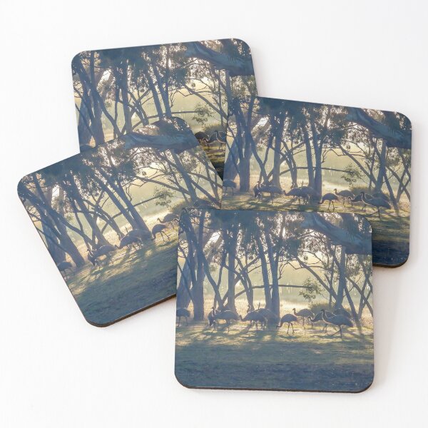 Item preview, Emu Mob at Sunrise designed and sold by Kathie Thomas.