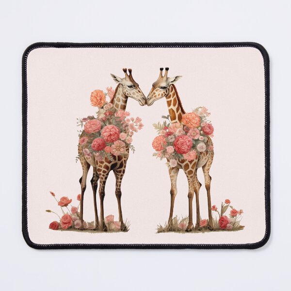 Artikel-Vorschau von Giraffe und Blumen, designt und verkauft von ArtfulPlay.