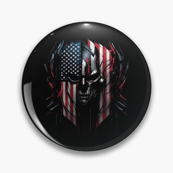 Item preview, American Warrior Skull, Abstract, Flag designed and sold by Burn-Ego.