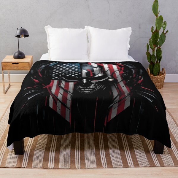 Item preview, American Warrior Skull, Abstract, Flag designed and sold by Burn-Ego.