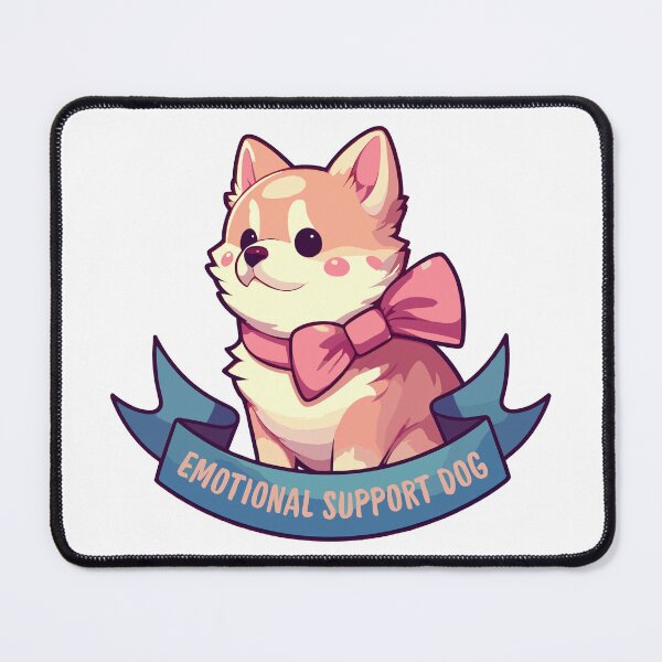 Item preview, Kawaii Emotional Support Dog designed and sold by TomFrontierArt.
