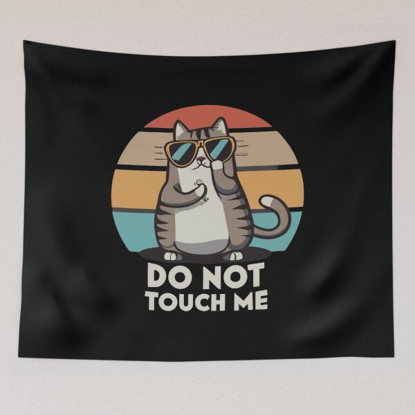 Item preview, Lazy Cat doesn't want to be touched designed and sold by BlueGoldArt.