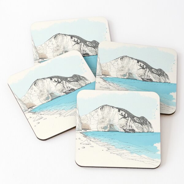 Item preview, Navagio Beach, Zakynthos, Greece, Watercolor designed and sold by ArtfulMiller.