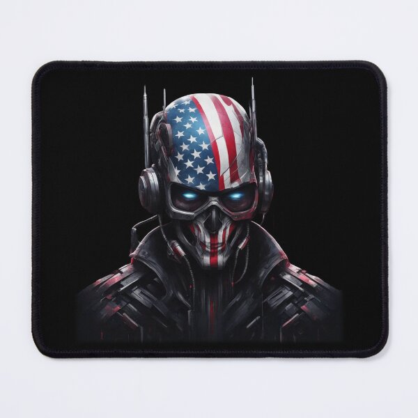 Item preview, Cyber Soldier, American Flag, Abstract, Military designed and sold by Burn-Ego.
