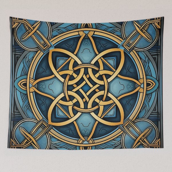 Item preview, Celtic Knot Print 4 | Mosaic Pattern Home Decor designed and sold by PaddyMcKhan.
