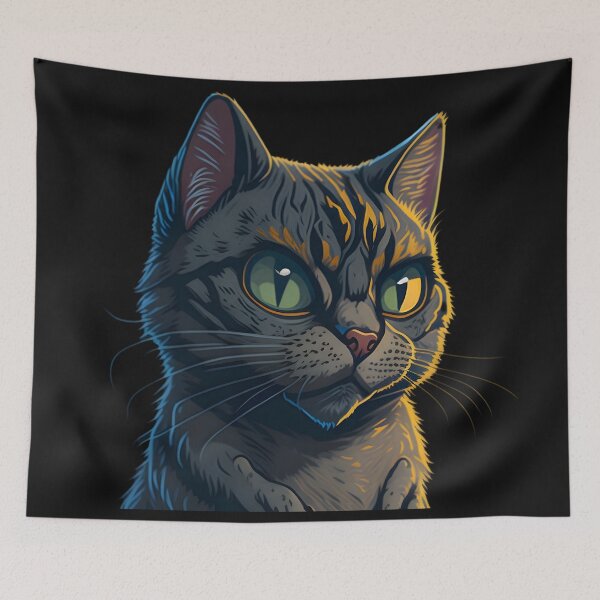 Item preview, a cartoon smug cat designed and sold by aledfychan.