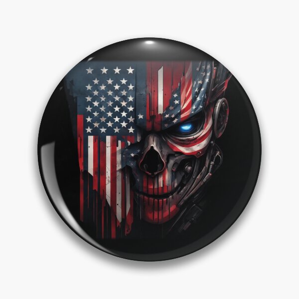 Item preview, American Flag, Cyborg, Abstract, Military designed and sold by Burn-Ego.