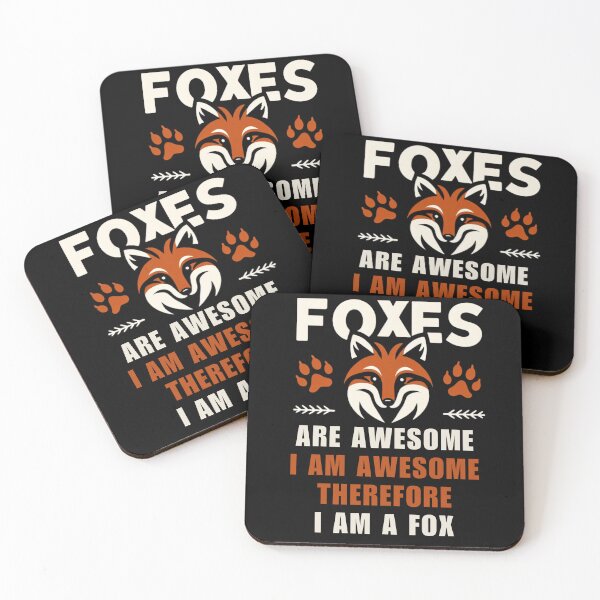 Item preview, Foxes Are Awesome I am Awesome Therefore I am A Fox designed and sold by Azrora.