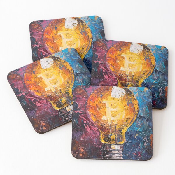 Item preview, Abstract Bitcoin Symbol in Lightbulb designed and sold by Mitch-Angelo.