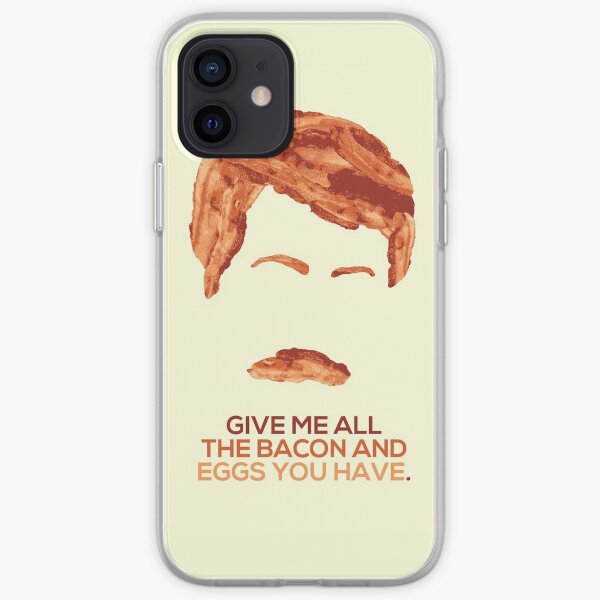 Ron Swanson (Nick Offerman) - A Breakfast Hero iPhone Soft Case