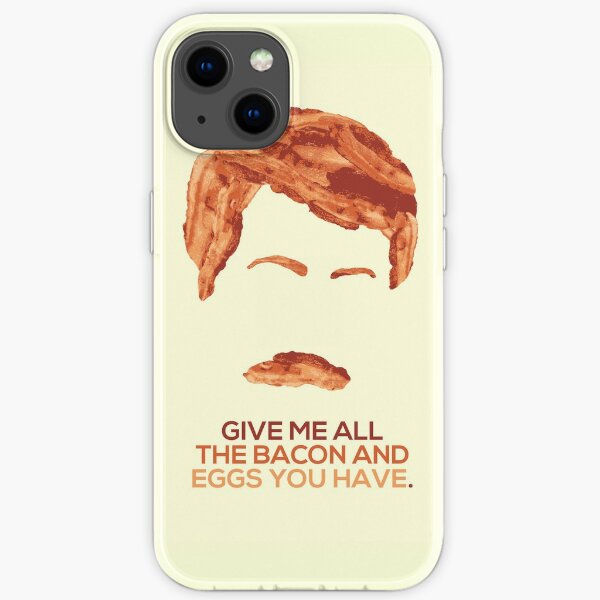 Ron Swanson (Nick Offerman) - A Breakfast Hero iPhone Soft Case