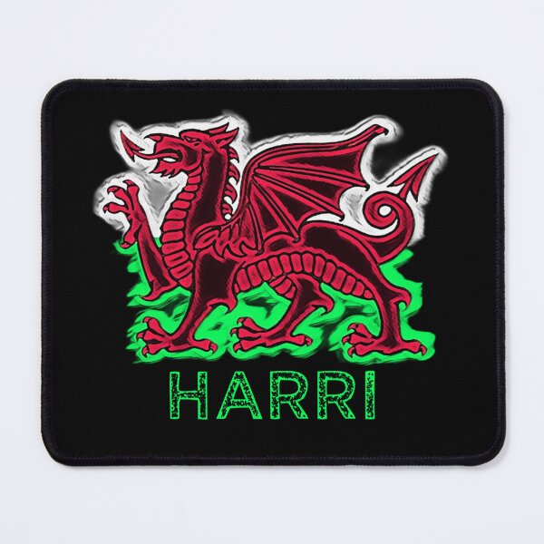 Item preview, HARRI CYMRU DRAIG GOCH RED DRAGON GREEN designed and sold by Marni Scofidio Desi9ns.