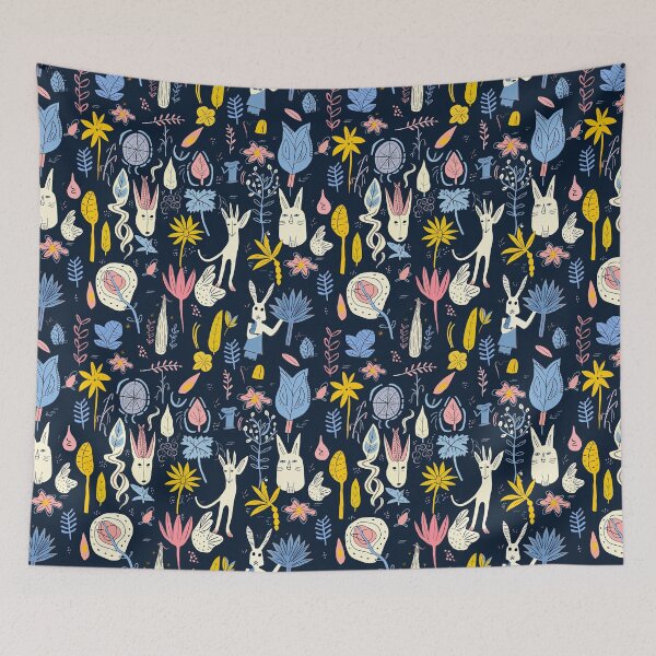 Item preview, Quirky Blossom Bunnies designed and sold by itbecamelife.