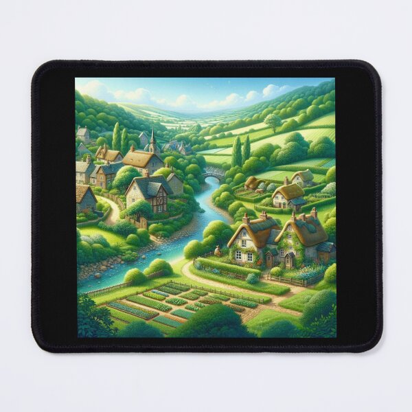 Item preview, Enchanted Village Retreat designed and sold by BestArtByArvind.